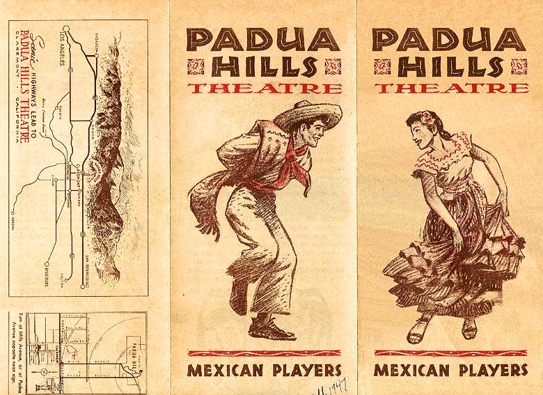 1947 Flyer of Padua Hills Theatre
