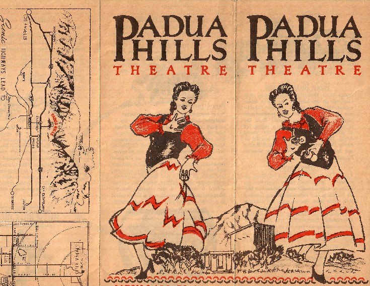 1947 Flyer of Padua Hills Theatre