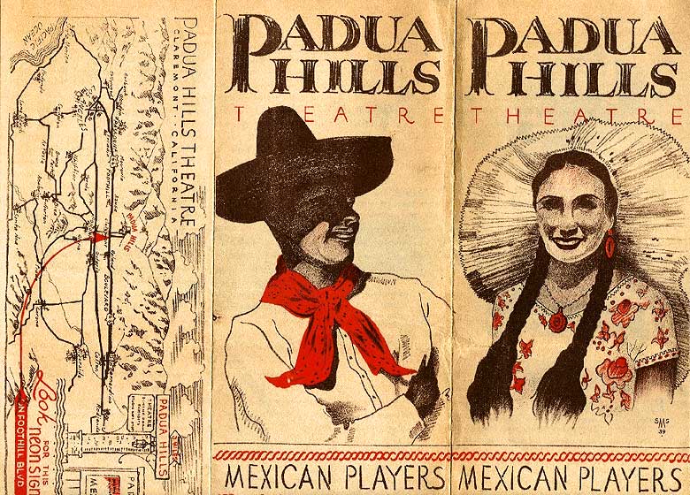 Historic Flyer of Padua Hills Theatre